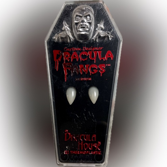 Custom Designer Dracula Fangs by Dracula House Sealed in box 2003 NOS Halloween - Picture 13 of 13